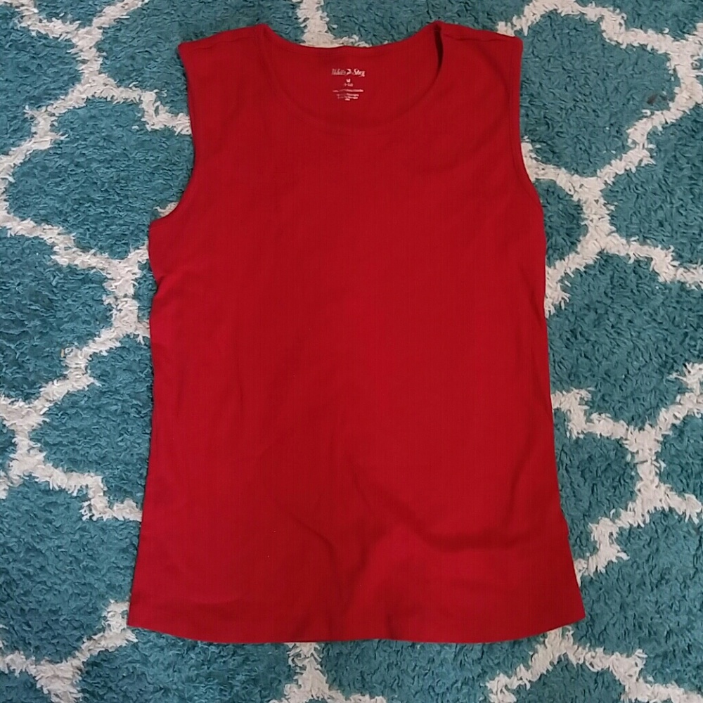 Red muscle shirt